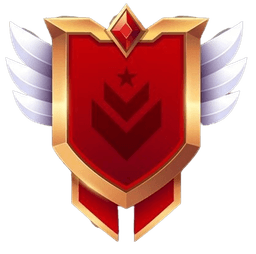 Gold rank badge